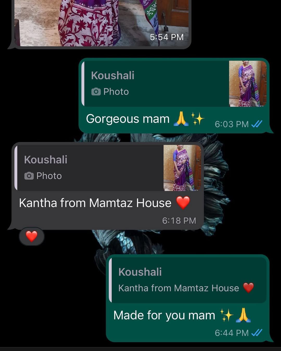 Our gorgeous Koushali mam thank you so much for your lovely feedback it means a lot 🫶 keep shopping with us #customerfeedback#traditionalwear#trending