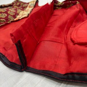 Kantha Stitch Work Handmade Red Blouse