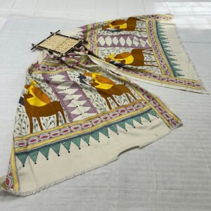 Kantha Work Handmade Soft Shawl | Beautiful Forest Art Shawl | SHL3
