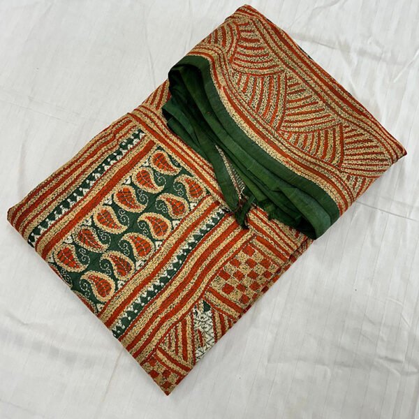 Korean Pure Tussar Dye Saree | S17 - Image 4