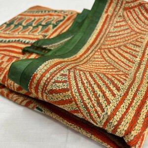 Korean Pure Tussar Dye Saree | S17