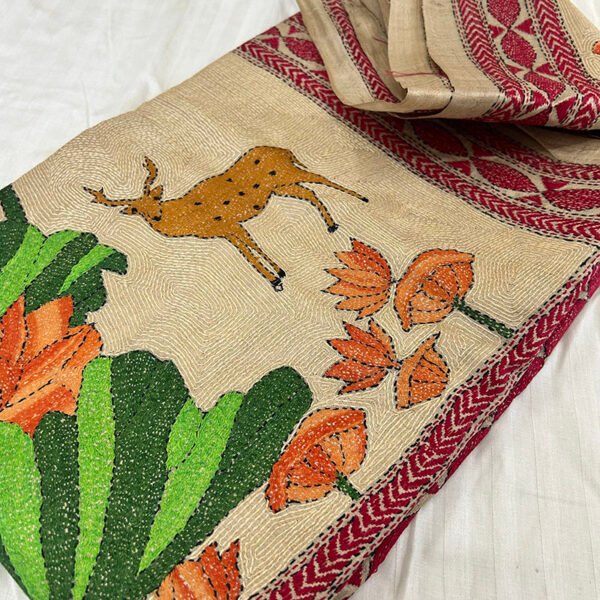 Premium 100% Vidarva Tussar with dye | S20