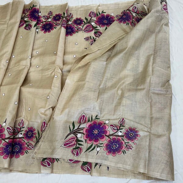 Premium 100% Gachi Tussar Saree | S21 - Image 3