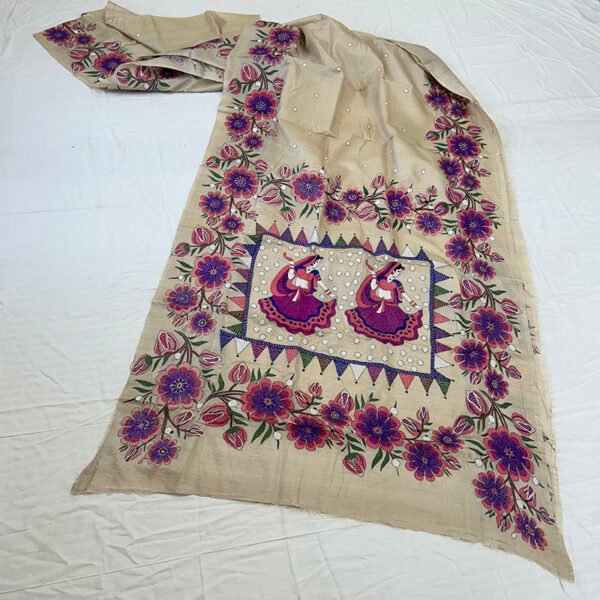 Premium 100% Gachi Tussar Saree | S21 - Image 4