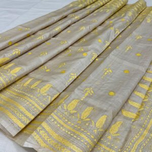 Premium Gachi Tussar Saree – 100% Pure Tussar | S27