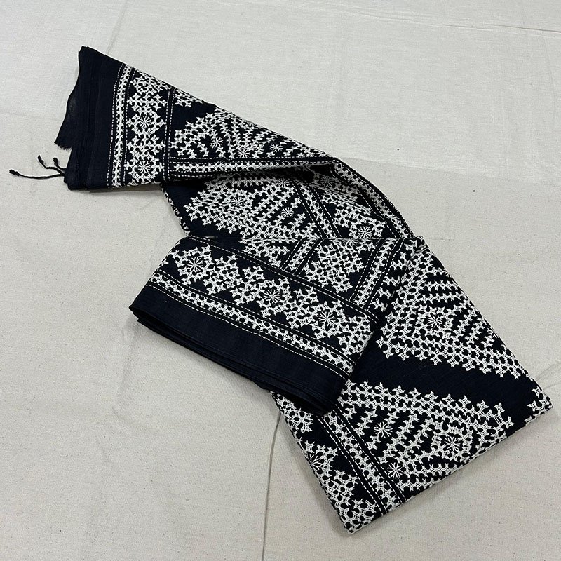 Elegant Khadi Cotton Saree | S32 6 Elegant Khadi Cotton Saree | S32 - Image 4