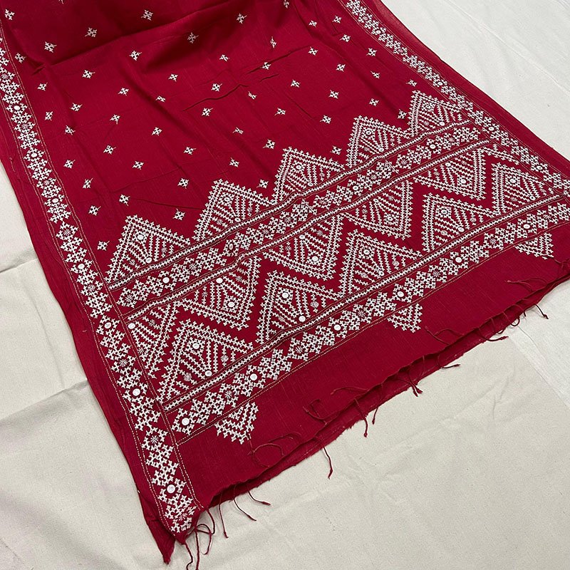 Khadi Cotton Saree - Elegant Comfort | S33 4 Khadi Cotton Saree - Elegant Comfort | S33 - Image 2