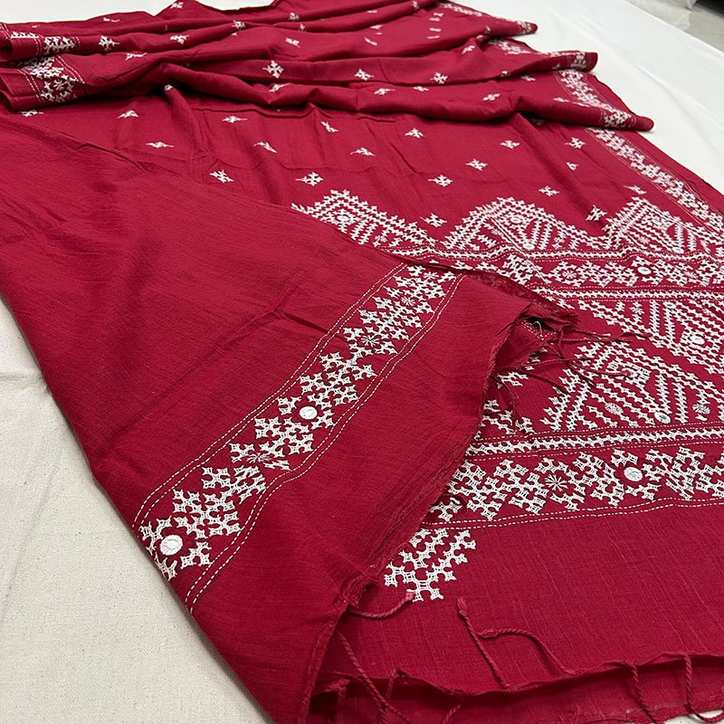 Khadi Cotton Saree - Elegant Comfort | S33 6 Khadi Cotton Saree - Elegant Comfort | S33 - Image 4