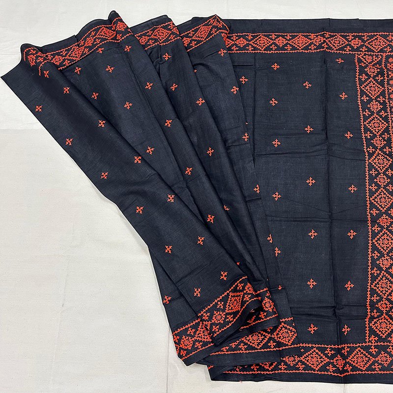 Khadi Cotton Saree - Elegant & Timeless | S34 5 Khadi Cotton Saree - Elegant & Timeless | S34 - Image 3