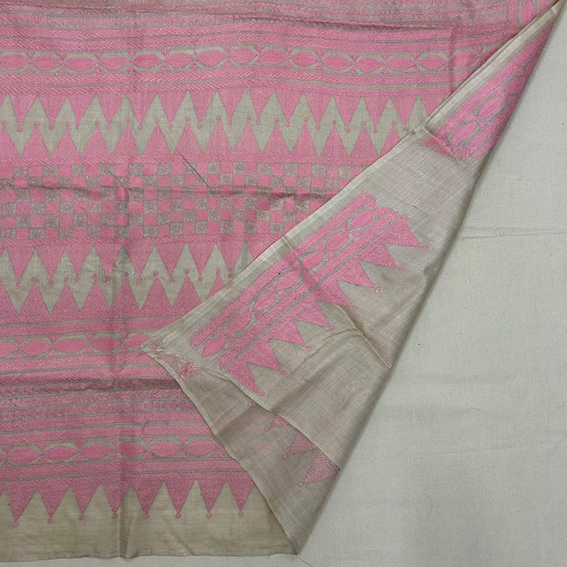 Gachi Tussar Kantha Stitch Saree |s59 4 Gachi Tussar Kantha Stitch Saree |s59 - Image 3
