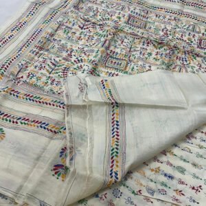 Desi Tussar Worli Work Kantha Stitch Saree | On Diwali Special Offer 😍 | s37
