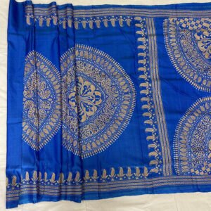 Bishnupuri Silk Kantha Stitch Saree – Diwali Special | s50