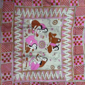 Semi Tussar Kantha Stitch Saree – Diwali Special | s45