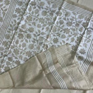 Gachi Tussar Reverse Kantha Saree |s62