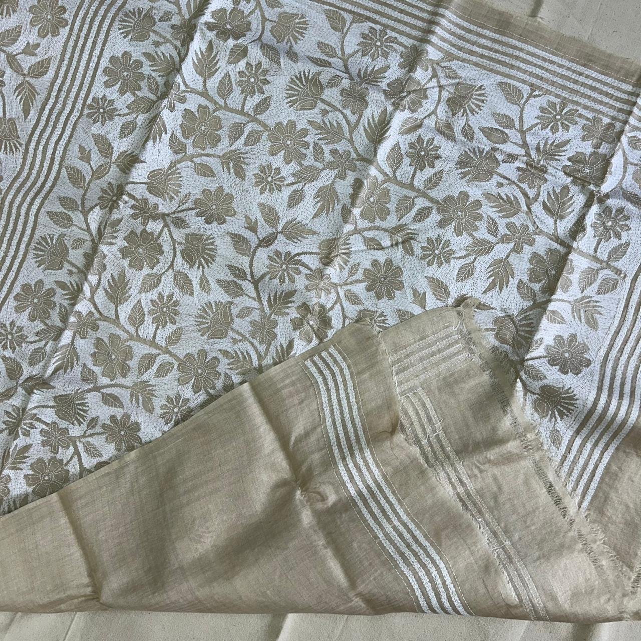 Gachi Tussar Reverse Kantha Saree |s62 4 Gachi Tussar Reverse Kantha Saree |s62 - Image 2