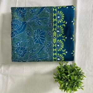 Gachi Dyed Reverse Kantha Stitch Saree |s64