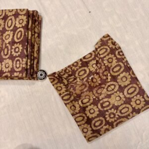 Dark Purple Bhagalpur Tussar Kurti – Winter Special | K18