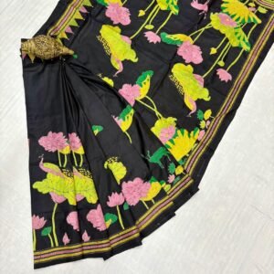 Bishnupuri Silk Hand-Stitched Saree | S67