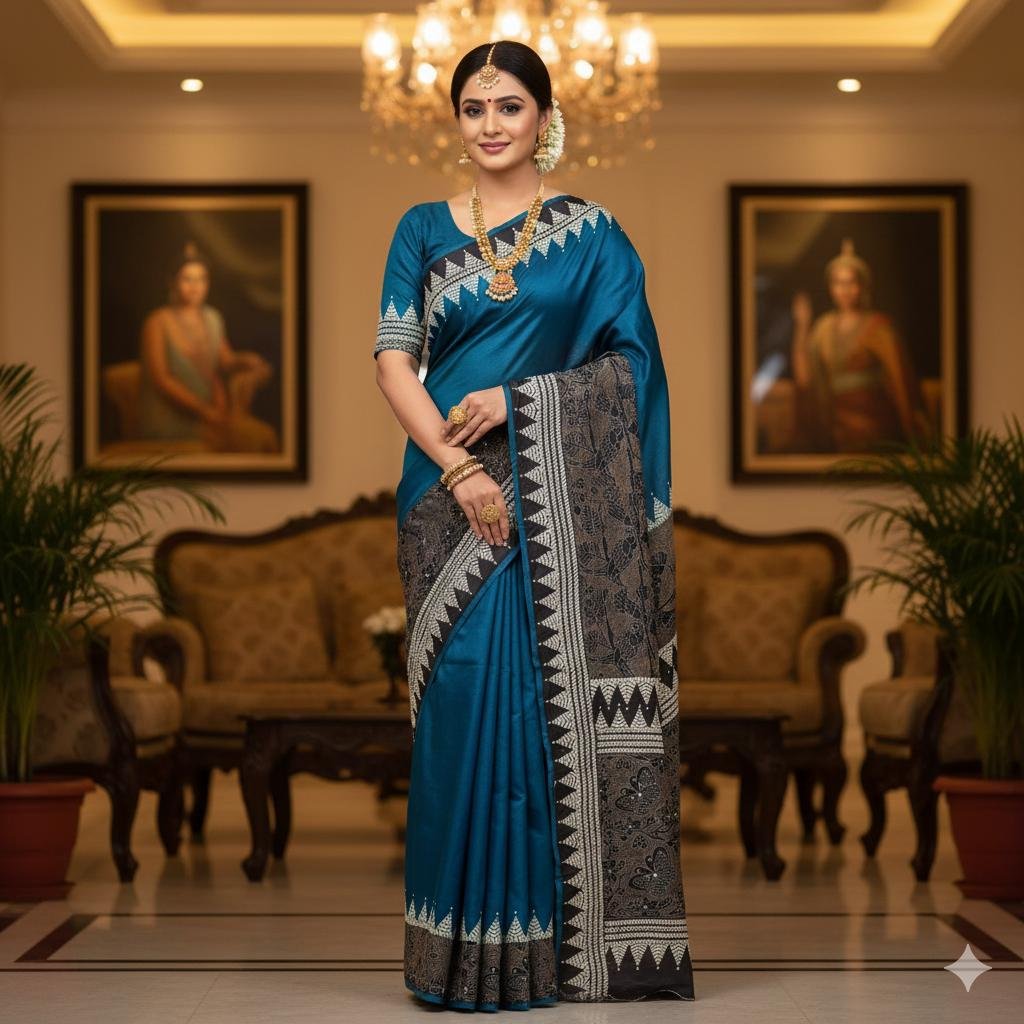 Tussar Dyed Winter Special Fabric | S66 3 Tussar Dyed Winter Special Fabric | S66