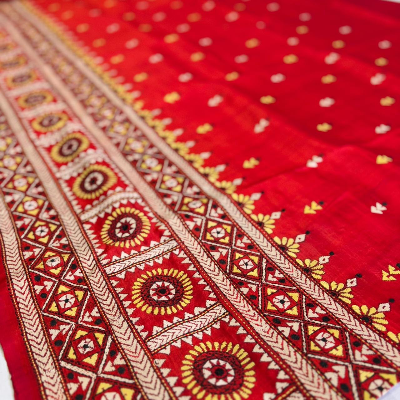 Elegant Bishnupuri Silk Saree | S81 6 Elegant Bishnupuri Silk Saree | S81 - Image 4