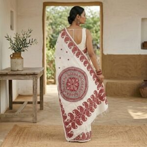Noboborso Sale: Premium Khadi Cotton Saree | S 104