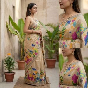 Elegant Gachi Tussar Saree – Perfect Summer Choice | S105