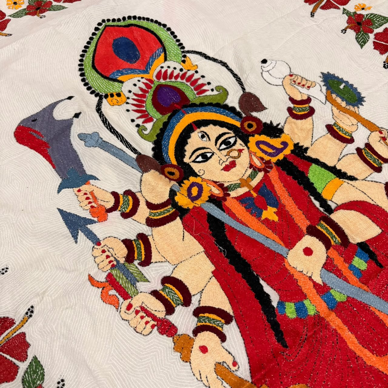 Handwoven Khadi Cotton Wall Hanging | w5 6 Handwoven Khadi Cotton Wall Hanging | w5 - Image 4