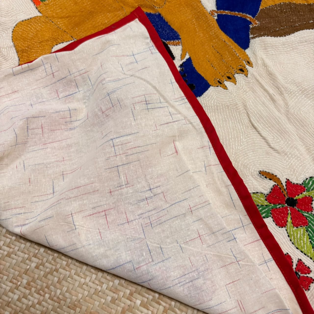 Elegant Khadi Cotton Wall Hanging | w6 5 Elegant Khadi Cotton Wall Hanging | w6 - Image 3