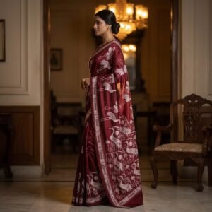 Beautiful Bishnupuri Silk Saree | s114