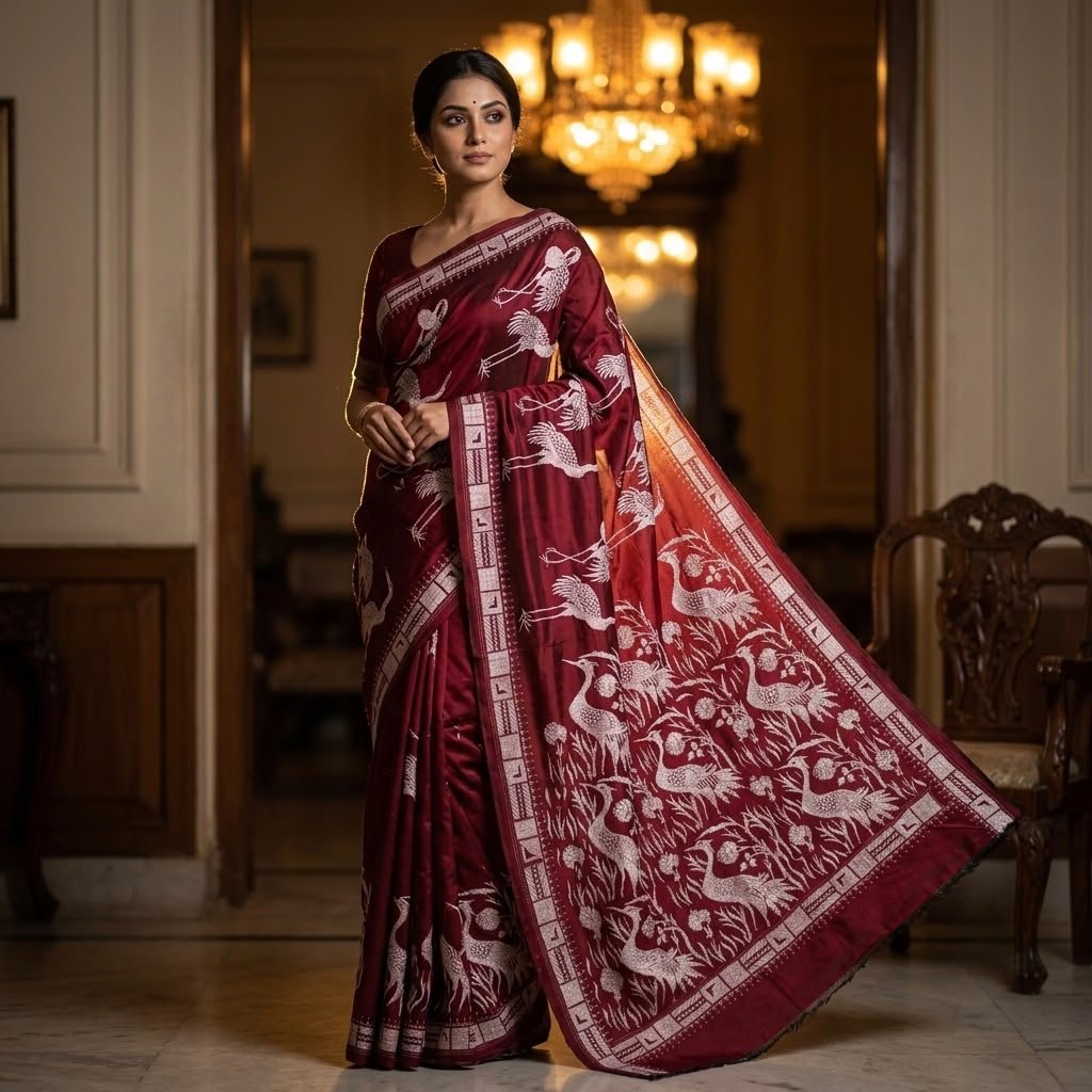 Beautiful Bishnupuri Silk Saree | s114 1
