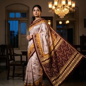 Bishnupuri Silk Saree: Timeless Elegance | s116