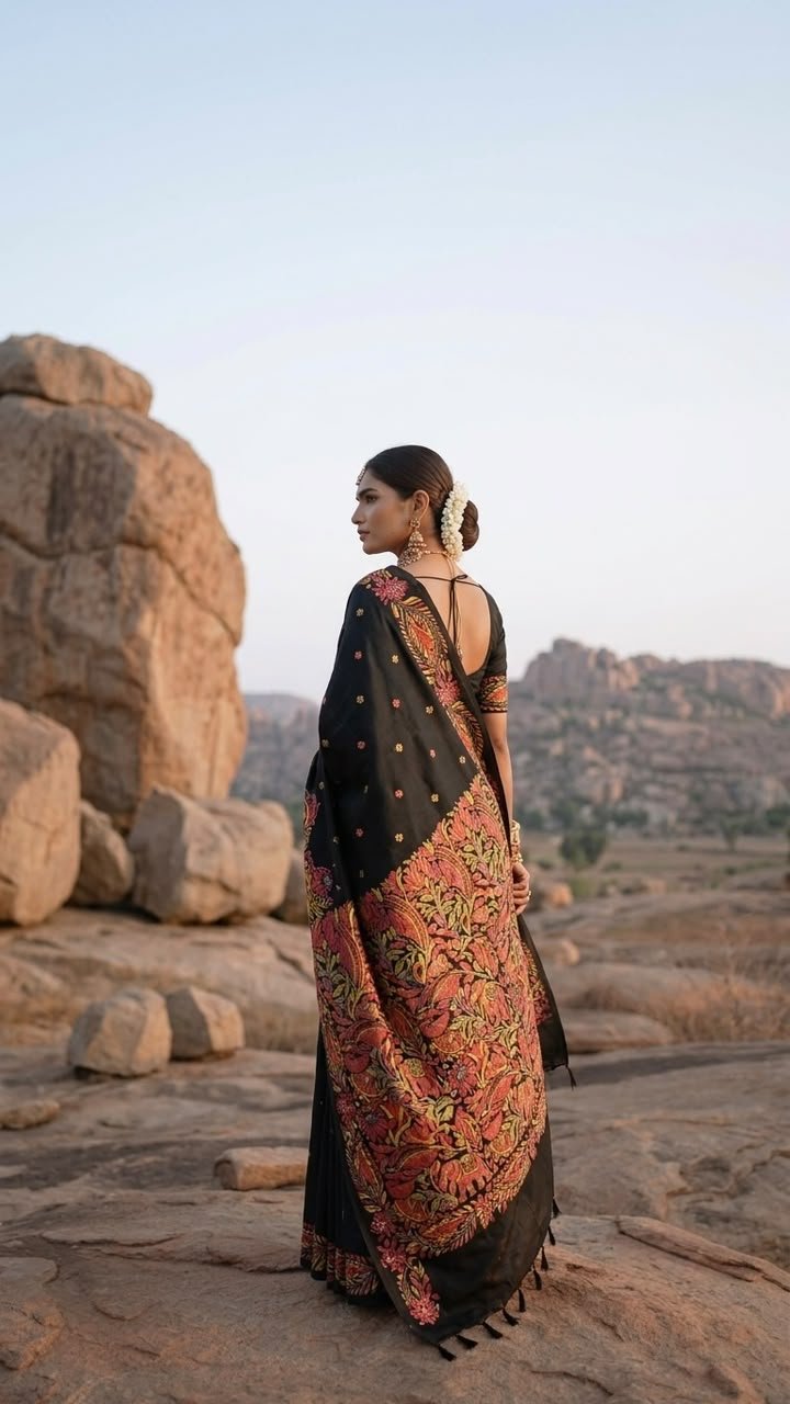 Elegant Bangalore Silk Saree |S119 5 Elegant Bangalore Silk Saree |S119 - Image 3